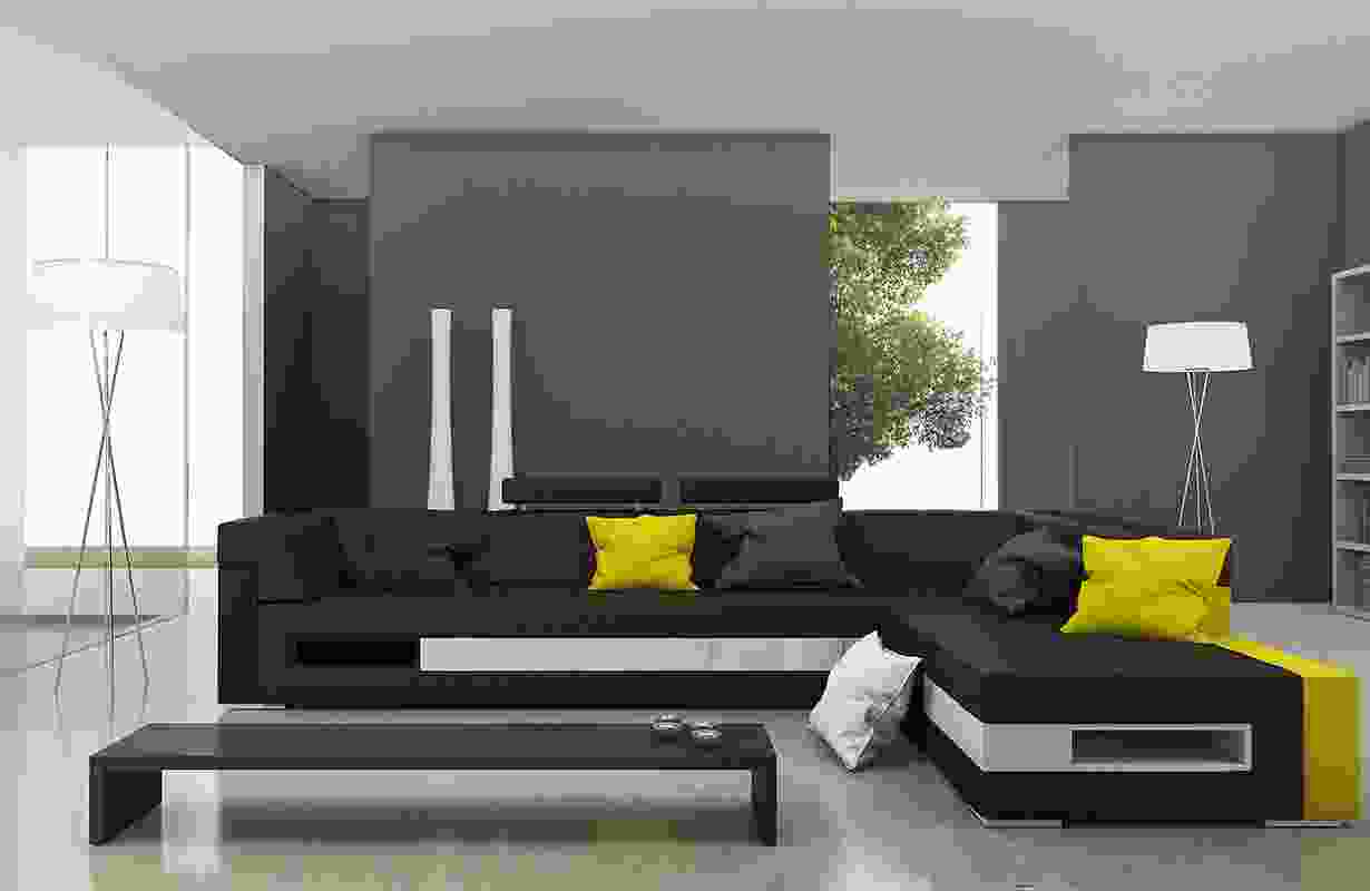Creative living room with high-end furniture